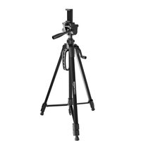 Amazon Basics 60 Inch Tripod for DSLR, Camera | Operating Height: 4.58 Ft. | Maximum Load Capacity up to 4.5kg | Portable Lightweight Aluminium Tripod with 360° Ball Head | Carry Bag Included (Black)