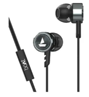 boAt BassHeads 122 Wired Earphone with Super Extra Bass, in-line Mic, Premium HD Sound(Black)