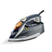 Crompton FabriAutoTech 2200 Watt Steam Iron|Feather Touch Digital LED Fabric Temperature Control|3 Ways Auto Shut-off|Scratch Resistant Ceramic Coating| 400 Ml water Tank|Anti-Drip|Self Clean Function
