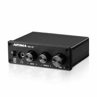 AIYIMA DAC-A2 Headphone Amplifier DAC with Bass Treble Controls PC-USB/Optical/Coaxial Inputs, RCA/3.5mm Headphone Ouput Digital to Analog Desktop Audio Converter 5V 24Bit 192kHz