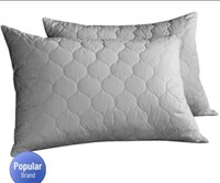 LA VERNE QUILTED Microfibre Solid Sleeping Pillow Pack of 2 
