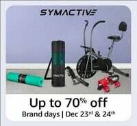 SYMACTIVE Brand Days [ 23-24 Dec] Upto 70% Off on Cycles Yoga mats Fitness Bikes & more