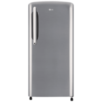 LG 201 Litres 3 Star Direct Cool Single Door Refrigerator with Antibacterial Gasket (GL-B211HPZD.APZZEB, Shiny Steel)