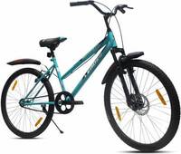 LEADER URBAN GIRL 26T CITY BIKE WITH FRONT SUSPENSION AND DISC BRAKE|