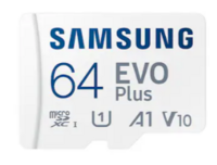 Samsung EVO Plus 64GB microSDXC UHS-I U1 130MB/s Full HD & 4K UHD Memory Card with Adapter