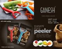 Ganesh Stainless Steel Handy Plus Peeler Kitchen Tool for Home & Professional Use