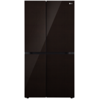 LG 655 Litres 3 Star Frost Free Side by Side Smart Wifi Enabled Refrigerator with Deodorizer (GL-B257DLNX, Linen Brown)