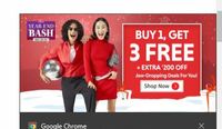 Myntra Flash Sale - Buy 1 @ MRP & Get 3 Free + Extra Coupon on Selected Items