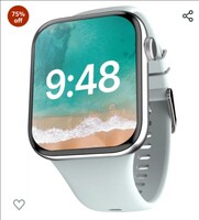 CrossBeats Hustl Smartwatch, Large 2.01” TruHue™ HD Display, Dual Speaker with BT Calling, 125+ Sports Mode, AI Health Tracking, SnapCharge™ Battery Upto 10days, 60Hz Refresh Rate Silver 