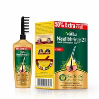 Dabur Vatika Neelibhringa 21 Hair Growth Oil - (100Ml+ 50ML extra free) | 14 ayurvedic herbs | New Hair Growth In 2 Months, Clinically Proven | Ayurvedic Medicine | 4x less hairfall | 3X thicker hair | 21 Hair Benefits