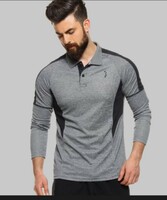  CAMPUS SUTRA Solid Men Polo Neck Grey T-Shirt on Flipkart

