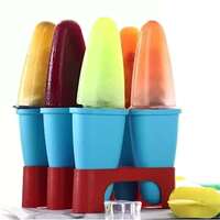 E-COSMOS Set of 6 Plastic 100% Food Grade Homemade Reusable for Home, Kitchen, Ice Lolly Mould,Popsicle Frozen Ice Cream, Ice Pop Makers, Kulfi Candy Mould Tray for Children & Adults - Multicolor [Apply ₹55 Off Coupon]