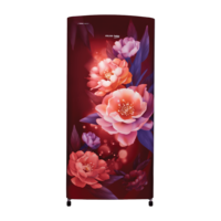 Lowest - VOLTAS beko 173 Litres 2 Star Direct Cool Single Door Refrigerator with Stabilizer Free Operation (RDC205D / S0PWR0M0, Peony Wine)