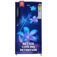 Haier 175 Litres 2 Star Direct Cool Single Door Refrigerator with Antibacterial Gasket (HED-182ME-N, Marine Erica)