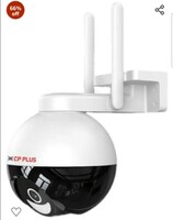  CP PLUS 4MP Wi-fi Full Color Outdoor Smart Security Camera | 360˚ with Pan & Tilt | Two Way Talk | Human Detection | Night Vision | Supports SD Card (Up to 128 GB) | Alexa & OK Google - CP-Z43A 