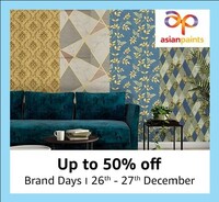 Asianpaints Brand Days Up to 50% off [26th-27th December]