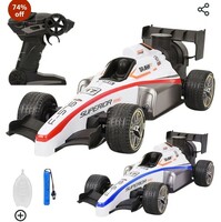 Jack Royal High Speed RC Car Remote Control 2WD F1 Car for Boys | Smoke Spray Remote Car for Kids 5+ Years | Scale 1:14 Big Formula Car Toys for Boys with Light and Flame - Rechargeable