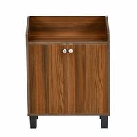@home by Nilkamal Aze Engineered Wood Shoe Cabinet (Aze 4 Shelf, Classic Walnut)