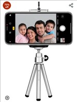 Everycom Mini Tripod with Mount Compatible with All Mobile Phones and Digital Camera - Silver 