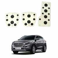 Oshotto 3 Pcs Non-Slip Manual CS-08 Car Pedals Kit Sports Pad Covers Set Compatible with Hyundai Tucson (Black)