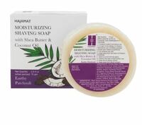 HAJAMAT Earthy Patchouli Moisturizing Shaving Soap with Shea Butter & Coconut Oil - 75g