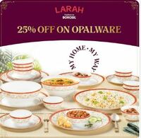 Larah by Borosil Ocean Dinner Set Flat 25% Off
