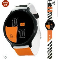 Vibez by Lifelong Fusion Smart Watch for Men & Women, 1.39” HD Display, 360*360 pixels, 550 NITS, BT Calling Smartwatch, Heart Rate Monitoring, SpO2, IP67, Multi Sports Mode (VBSW2268, Orange & Black) 