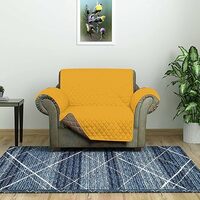 @home by Nilkamal Solid Polyester 1 Seater Sofa Cover