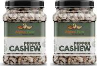 Afgani Farm Black Pepper Cashew Nut Kaju(500 x 2) Cashews  (1000 g)