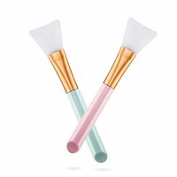 Gleva Soft Silicone Facial Mud Applicator Clay Tools Face Mask Brushes (Pack of 2)