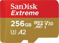 SanDisk Extreme® 256GB microSDXC UHS-I, 190MB/s Read, 130MB/s Write Memory Card