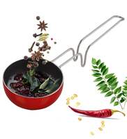 Red Classic Aluminium 11cm Non-Stick Vagariya/Tadka Pan, By Nirlon