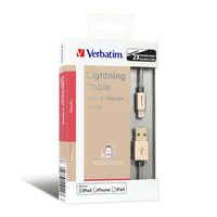 Verbatim 120 cm Step-up Lightning cable Gold (Lightning 8-pin devices); 42.2 Inch [Apply 50% off Coupon]