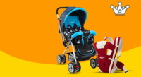 Baby Prams, Strollers and Carriers shopping order and Get Flat ₹350 back minimum order of ₹5000