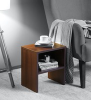 Mercury Bedside Table in Walnut Finish,