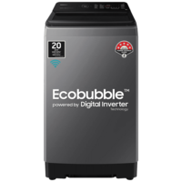 SAMSUNG 10 kg 5 Star Inverter Fully Automatic Top Load Washing Machine (WA10BG4546BDTL, Eco Bubble Technology, Dark Gray)
