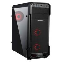 ZEBRONICS Zeb-Mars PRO Computer case/Gaming Chassis with 120mm RGB LED Fans, Perforated Front Panel, USB 3.0