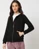 TEAMSPIRIT Zip-Front Hoodie with Split Kangaroo Pockets