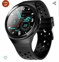 CrossBeats Orbit Sport BT Calling Smart Watch, in-App GPS, HD IPS Display & Metal Body, Heart Rate & SpO2 Monitoring, Multi Sports Modes 100+ smartwatch Faces, Notifications alerts_Black 
