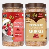 Meva Bite Nutty Nirvana & Dark Chocolate Crunchy Muesli 1kg Each Combo (2kg)