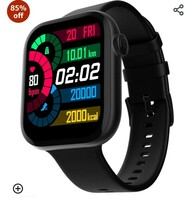 Fire-Boltt Ring 3 Smart Watch 1.8 Biggest Display with Advanced Bluetooth Calling Chip, Voice Assistance,118 Sports Modes, in Built Calculator & Games, SpO2, Heart Rate Monitoring (Black) 