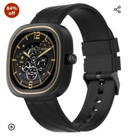 Fire-Boltt Collide 1.32" Display Smartwatch, Bluetooth Calling with Body Shielding Metal Paint, Single BT Connection, BT 2.0 Ultra Low Power Consumption, SpO2 (Black) 
