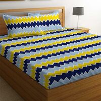 BSB HOME 100% Microfiber bedsheet for Double Bed with 2 Pillow Covers Breathable