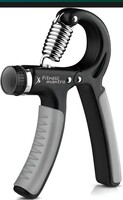Fitness Mantra® 10KG To 60KG Weight Adjustable Hight Quality Hand Gripper for Men & Women |Hand Grip|Finger Exerciser|Power Gripper|Hand Exerciser Equipment|Hand Strengtheners [Grey Color]