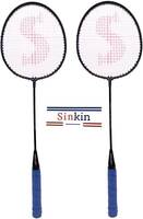 SINKIN Badminton Set of Two for all family men, Women, Boys & Girls Blue Strung Badminton Racquet (Pack of: 2, 250 g)