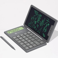 Portronics Ruffpad Calc 2-in-1 Calculator & LCD Writing Pad with 6.5 Inches Tablet, 12 Digits, Foldable Design, Stylus Pen