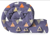 VAS COLLECTIONS 220 GSM Reversible Microfiber AC Comforter/Blanket/Quilt/Duvets for Winter Single Size Bed (240X152 cm, Blue & Orange) 