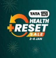  Tata 1mg Health Reset Sale (2-6 Jan) : Upto 50% Off + Extra Coupon Off + Extra Saving with Payment Offers