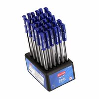 Reynolds BRITE 30 CT BLUE - DISPENSER I Lightweight Ball Pen With Comfortable Grip for Extra Smooth Writing I School and Office Stationery | 0.7mm Tip Size