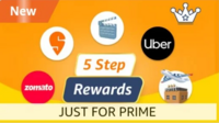 Amazon Rewards worth Rs.500 on Scan or send money 5 times (Swiggy, Zomato, Uber, Movie, Flights)